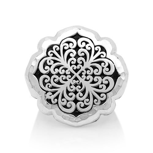 Geometric Scroll Ring - Lois Hill Jewelry