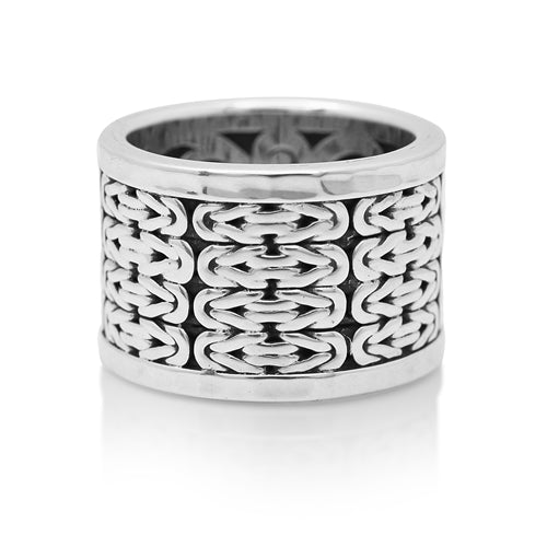 Classic Box Weave Cigar Band - Lois Hill Jewelry