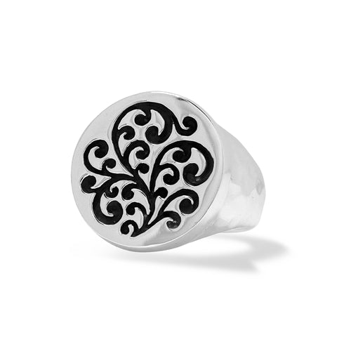 Round Signet Ring - Lois Hill Jewelry