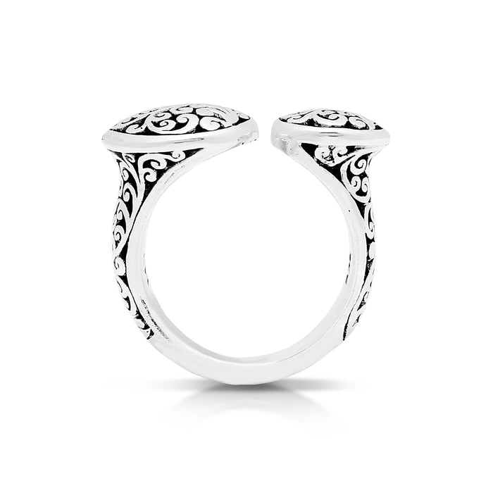 Double Round Open Ring