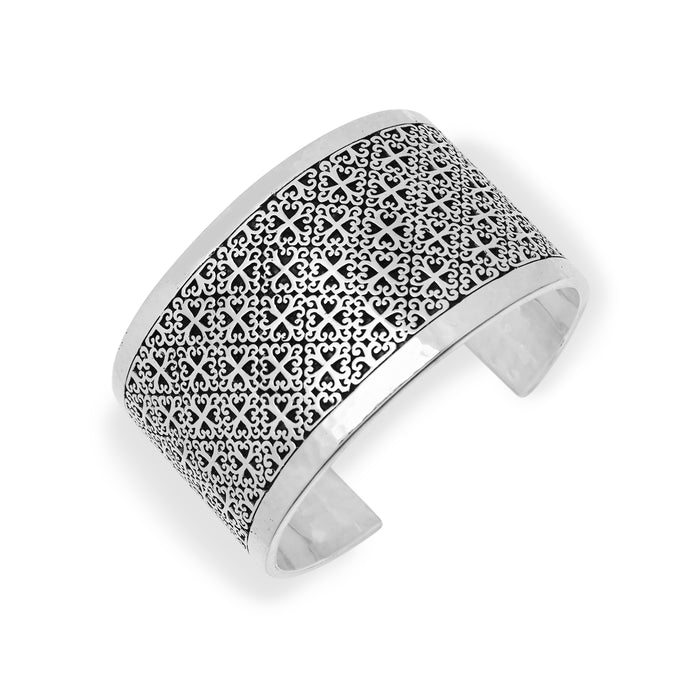 LH Wide Geometric Scroll Pattern Cuff (37 * 59mm)