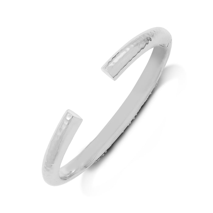 Classic Signature Scroll Granulated with Hammered Cuff - Lois Hill Jewelry