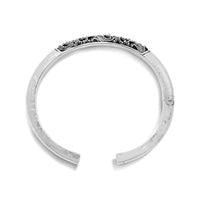 Classic Signature Scroll Granulated with Hammered Cuff - Lois Hill Jewelry