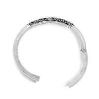 Classic Signature Scroll Granulated with Hammered Cuff - Lois Hill Jewelry