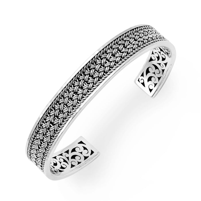 LH Woven with Scroll Edges Cuff