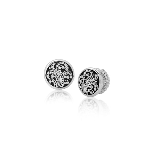 Small Classic Granulated Round studs - Lois Hill Jewelry