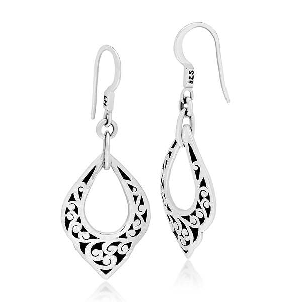 Classic Carved Scroll Earrings - Lois Hill Jewelry