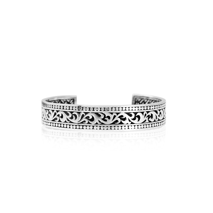 LH Classic Tribal Scroll with Dot Border Cuff
