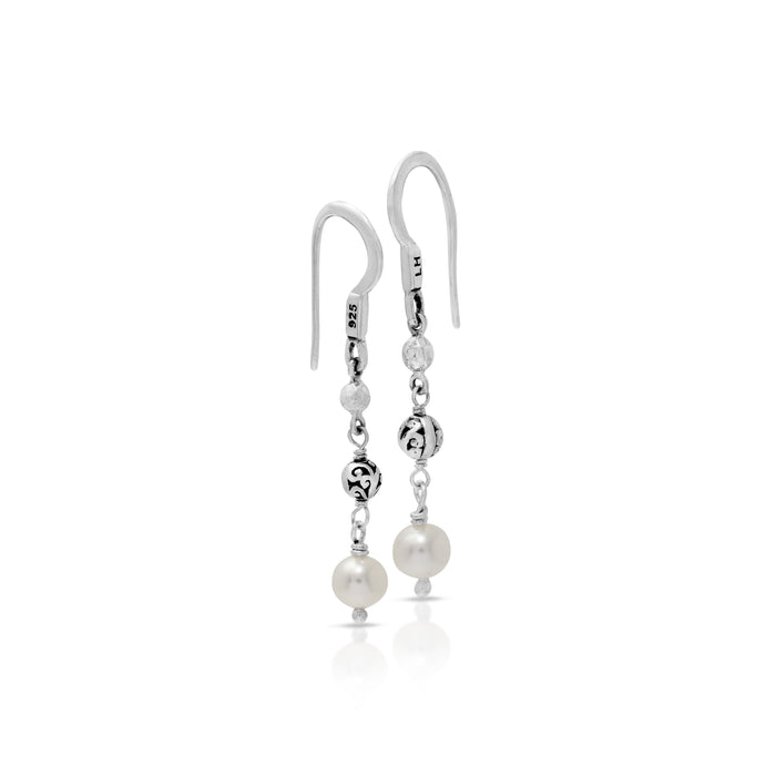 Mother-of-Pearl Simple Linear Drop Earrings