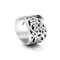 Signature Scroll and Granulated Ring - Lois Hill Jewelry