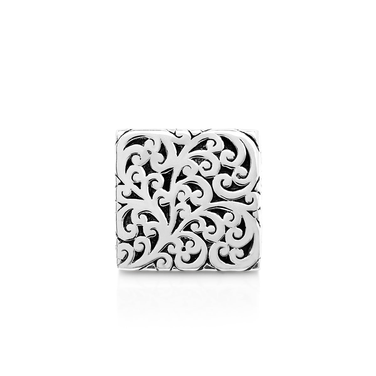 Cutout Scroll Square Ring - Lois Hill Jewelry
