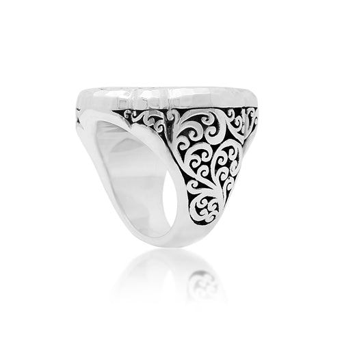 Geometric Scroll Ring - Lois Hill Jewelry