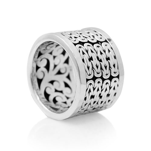 Classic Box Weave Cigar Band - Lois Hill Jewelry