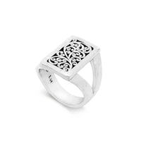 Rectangle Cutout Sterling Silver Ring - Lois Hill Jewelry