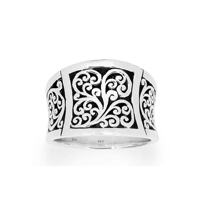 Classic Signature Scroll  Ring - Lois Hill Jewelry