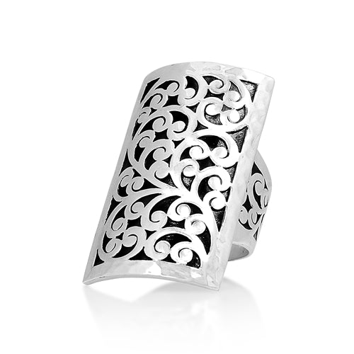 Large Signature Cutout Ring - Lois Hill Jewelry