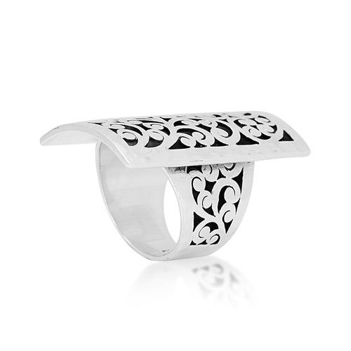 Large Signature Cutout Ring - Lois Hill Jewelry