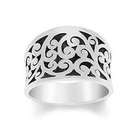Tapered Cutout Band - Lois Hill Jewelry