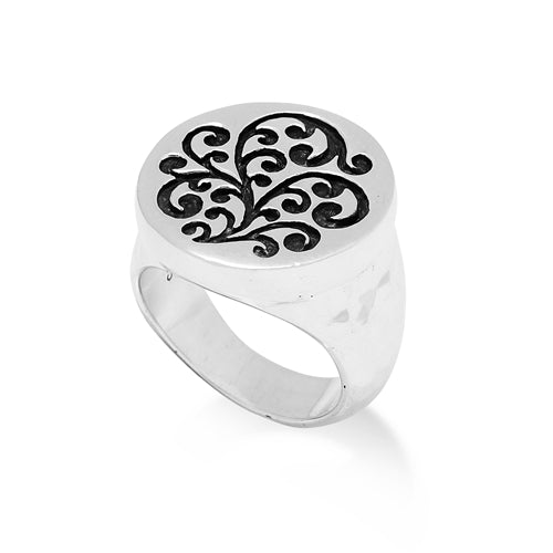 Round Signet Ring - Lois Hill Jewelry