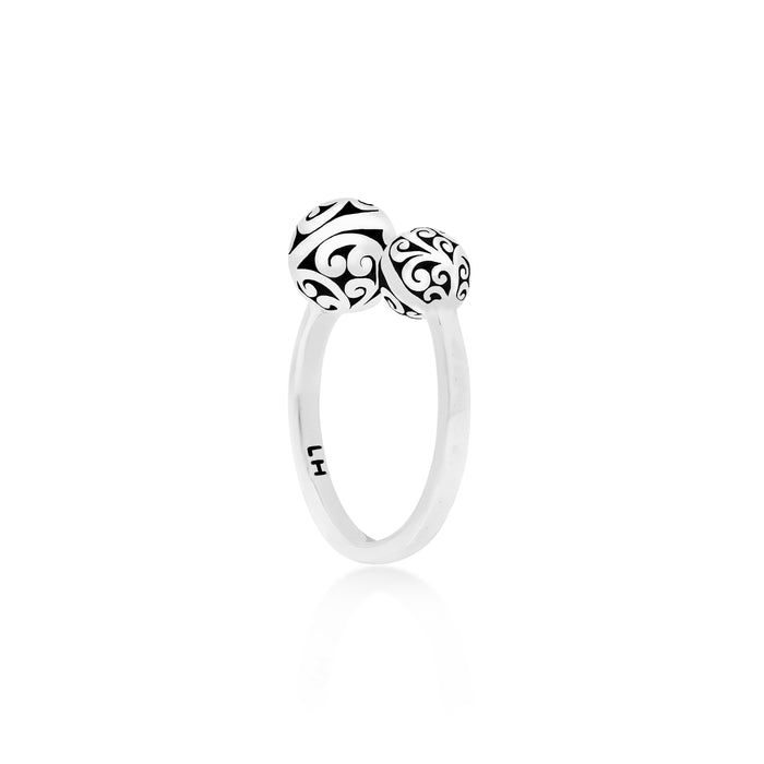 Double Ball Open Ring - Lois Hill Jewelry