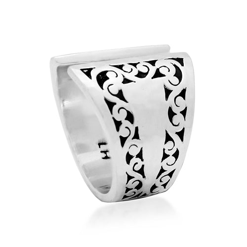 Sterling Silver Open Tapered Ring - Lois Hill Jewelry
