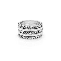 Classic Signature Scroll 5 Stack Ring