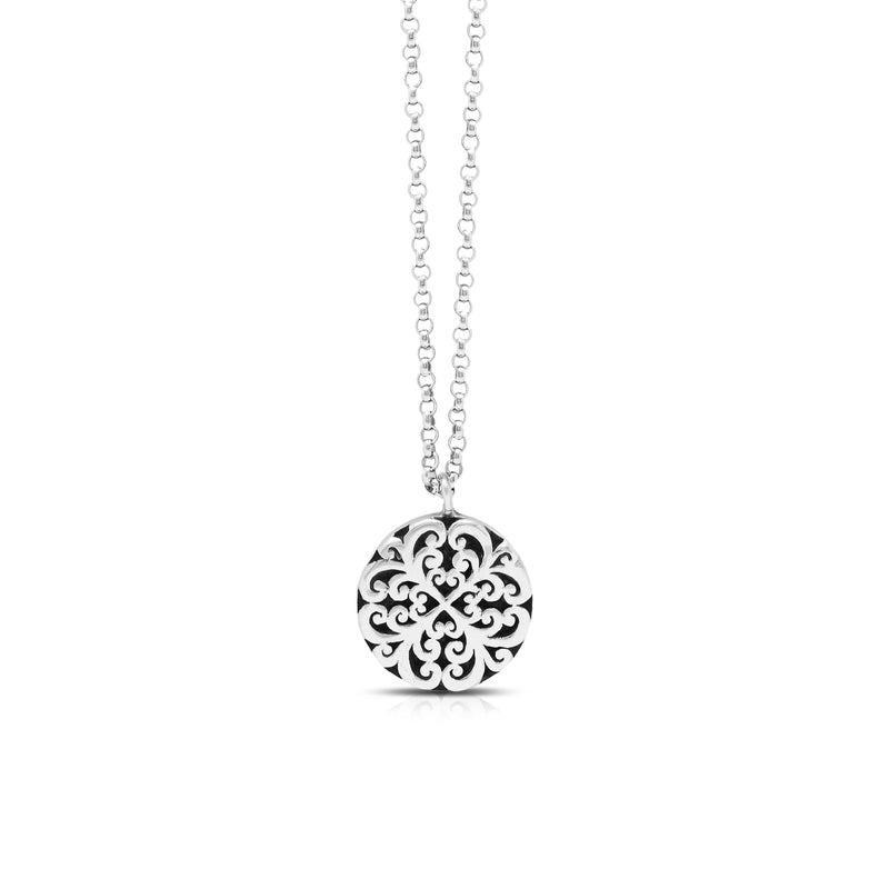 LH Geometric Cross Round Necklace